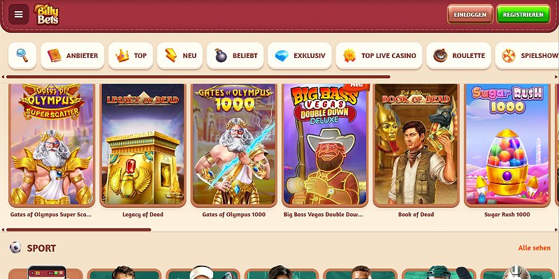 Billybets Screenshot - Online Betting NZ